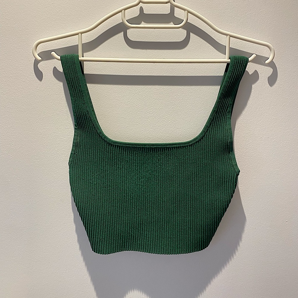 ❌NOT AVAILABLE❌ Green Babaton Crop Tank